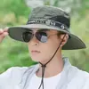 Sombrero de Sol para Exteriores de Verano, Mascarilla Anti-UV, Sombrero de Sol para Hombres y Mujeres, Montañismo, Pesca, Sombrero de Pescador, Ala Ancha