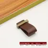 Puxador de Couro para Porta de Armário Estilo Nórdico Simples Retrô Clássico Puxador de Couro para Gaveta Puxador de Couro para Cômoda Marrom