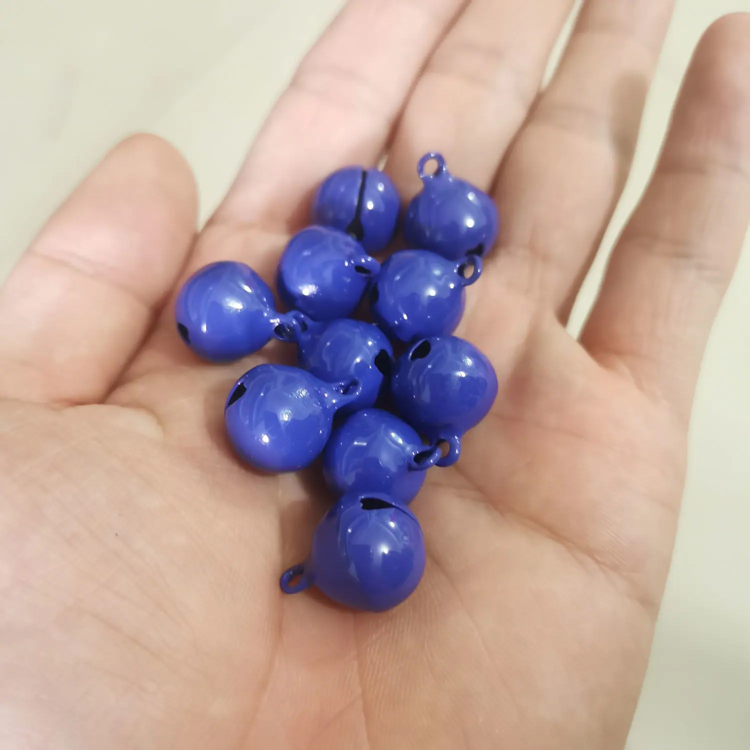 SKU52_款式(宝蓝1.4CM烤漆铃铛)_组合(10个装)