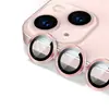 Adecuado para película protectora de lente de cámara de Apple iPhone 18 Pro Max/17, vidrio templado, anillo de metal ojo de águila CD