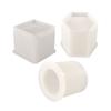 Molde de Silicona para Portalápices Grande DIY Patrón Hexagonal Redondo Pequeño Molde para Portalápices Grande Venta al por Mayor en Stock