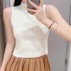 Reemplazo de Agencia de Alta Calidad de Alta Calidad Ajustado Chaleco de Verano para Mujer Elegante Tejido Exterior Sin Mangas Suéter
