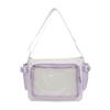Bolso Transparente Casual de Hombro Visible para Estudiantes, Bolso Cruzado de Moda Popular, Tendencia Versátil para Otoño e Invierno 2026