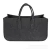 Bolsa de Feltro Transfronteiriça Bolsa Criativa de Feltro Bolsa Portátil de Armazenamento Cesta de Armazenamento para Lenha Bolsa de Mão Feita à Mão