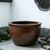 Tinaja grande de cerámica de Jingdezhen para acumulación de riqueza en interiores, tinaja de feng shui, estanque de peces de loto para patio, tanque grande totalmente de cerámica, decoración de hotel