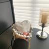 Mini Love Bolso Pequeño Mujer 2025 Nueva Moda Perla Mano Bolso Lápiz Labial Estilo Occidental Cadena Hombro Cruzado
