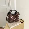 Colección Otoño 2026: Bolso de Lunares Retro, Elegante Bolso Cubo, Bolso de Hombro/Bandolera Chic y Minimalista