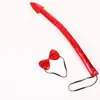 Faixa de Cabeça com Chifres de Halloween Conjunto de Tridente Faixa de Cabeça de Diabo Vermelho Adereços para Show de Máscaras Infantil e Adulto