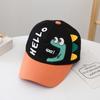 Boné de dinossauro pequeno chapéu infantil desenho animado rua hip hop boné boné de beisebol europeu e americano chapéu de sol de verão comércio exterior
