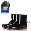 Botas de lluvia duraderas y resistentes al desgaste con suela de goma para hombres y mujeres, que ofrecen calidez, resistencia a ácidos y álcalis, un diseño de caña alta y mayor grosor. Estas botas de lluvia antideslizantes y seguras para el trabajo son adecuadas para lavar autos y para su uso en obras de construcción.