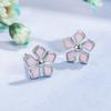 Aretes Dulces Estilo Japonés y Coreano Aretes Frescos de Flor de Cerezo para Mujer Aretes Estilo Mori para Niñas Aretes Versátiles Simples y Distintivos