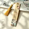 Marcador de Página Poesia de Du Fu, Novo Estilo Chinês, Borla de Seda de Gelo, Elegante e Artístico, Leitura Criativa Cultural Nanzhu, Direto do Fabricante