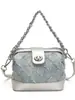 Bolsos de Alta Gama Transfronterizos para Mujer Verano 2025 Nuevo Bolso Bandolera de Moda Estilo Coreano Cadena de Mano Clip Bolso Dorado