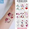 Adesivo de Tatuagem Hello Kitty Kurome à Prova d'Água Duradouro Desenho Animado Tatuagem Fofa Padrão Coração Girly ins