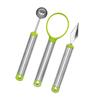 Cuchara de Bolas de Acero Inoxidable, Herramienta para Plato de Frutas, Cuchara para Sacar Bolas de Sandía, Cuchillo para Tallar, Herramienta para Sacar Helado
