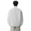 Sudadera con capucha de punto a rayas con bloques de color estilo universitario para hombre otoño talla grande moderna holgada juvenil chaqueta deportiva