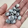 Acessórios de joalheria 12*17mm acrílico furo grande duas cores contas tipo barril contas soltas para pulseira e colar DIY acessórios atacado