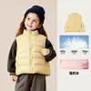 Ropa para Niños Amila 2026 Invierno Nuevo Chaleco Blanco de Plumas de Pato para Niñas Chaleco Fuerte Impermeable Cálido para Niños