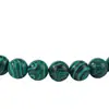 Cuentas Sueltas de Malaquita Sintética Joyería Sintética Cuentas Redondas de Malaquita con Pulsera de Cuentas Joyería Cuentas Accesorios de Piedra Natural