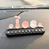 Placa de número de teléfono para coche, todo va bien, placa de número de aparcamiento temporal, decoración creativa para coche con diseño de lichi luminoso