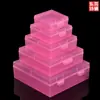 Fábrica de Dongguan Caja de plástico PP cuadrada caja de almacenamiento pequeña transparente con tapa caja para piezas caja de embalaje de productos pequeños
