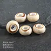 Contas Cerâmicas Vintage com Furo Grande, Contas Espaçadoras Planas com Esmalte Floral, Materiais para Colar Pulseira de Joias DIY Feitas à Mão, Contas Soltas