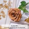 Buquês de flores artificiais marrons para salões de casamento, decorações de teto, marcadores de corredor e fundos na cor de caramelo; arranjos de flores de seda.