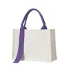 Bolsa de Lona com Fita Personalizada e Acelerada com Logo Impresso, Lembrança da Temporada de Formatura, Bolsa Carteiro de Lona Laminada Espessada, Personalizada
