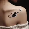 Tatuaje Impermeable de Mariposa con Jugo de Hierbas Que No Se Borra, Semipermanente, Larga Duración, Tatuaje Realista con Alto Valor Estético y Efecto Reflectante