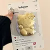 Cavalo Dourado Criativo Gatinho Adequado para Suporte Magnético Magsafe com Forte Força de Adsorção Air Bag Retrátil de Mesa para Mulheres