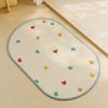 Alfombrilla absorbente de barro de diatomeas para baño, estilo crema, para puerta de baño, de alta calidad, de secado rápido, antideslizante