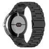 Para Google Pixel Watch3 Correa Metálica de Tres Eslabones Google Watch Pixel Correa Metálica de Acero Inoxidable