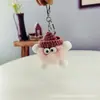 Pingente Bola de Carvão Pequena de Pelo Sintético de Visão Fofa Chaveiro de Carro Boneca Elfo Ornamento Decorativo para Mochila Acessório