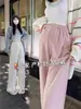 Pantalones de maternidad de pierna ancha talla grande, nuevo estilo primavera-verano 2026, tela fina para salir, corte holgado, pantalones de maternidad no restrictivos