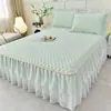 Juego de Tres Piezas Falda de Cama Estilo Princesa de Látex Mate Verano 2026 Nuevo Colcha de Encaje de Verano Sábana con Borde de Falda