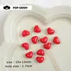 Corazón de Color Sólido Sin Decoloración Corazón de Melocotón Acrílico Pulsera Gordita con Cuentas DIY Hecho a Mano Cadena para Teléfono Móvil Accesorios Material