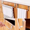 Estante para Toallas de Acero Inoxidable para Puerta de Gabinete de Cocina Venta al por Mayor Sin Rastro Baño Puerta de Baño Trasera Puerta de Cocina Barra para Toallas Almacenamiento Colgante
