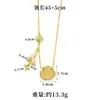 Popular Cadena para Clavícula Antigua Chapada en Oro con Diseño de Moda, Llena de Bendiciones, Collar de Bolsa de la Suerte, Joyería Versátil de Oro de Imitación Fabricante