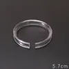 Soporte de Anillo para Exhibición de Pulseras de Acrílico Soporte Bandeja de Almacenamiento Accesorio Soporte de Exhibición de Pulseras con Anillo en C