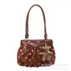 Bolso tote de lunares de nicho estilo coreano para mujer, nuevo modelo 2026, bolso cruzado de gran capacidad para el día a día, bolso de hombro elegante y con estilo