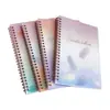 Novo Caderno Espiral A5 com Lantejoulas, Material PP, Transfronteiriço, Em Estoque, com Pautas Horizontais, Alto Valor Estético, Caderno Único para Anotações e Esboços