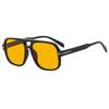 Gafas de sol vintage 2025 con montura grande y doble haz en forma de T, nuevas gafas de sol estilo aviador de red roja con interior de red roja para mujer
