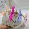 Diadema Linda con Lazo para Niñas Tela Coreana Flor Oso Diadema de Ala Ancha Diadema para Niña Pequeña Accesorios para el Cabello de Niñas