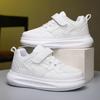 Zapatos de Niño Primavera 2025, Otoño y Verano Malla Cuero Zapatos Deportivos Negros para Niños Zapatos Casuales Blancos para Niñas Transfronterizos