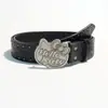Comércio Exterior Tendência Europeia e Americana Retro Americano Kit de Rebites Cintura de Gato Punk Feminino Jeans Versátil Moda Cinto de Couro