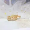 Anel de diamante laço estilo ins feminino anel de temperamento coreano anel de design nicho personalidade fornecedores de anéis
