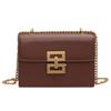 Bolsa Feminina Bolsa de Ombro da Moda Nova Bolsa Feminina Retrô Europeia e Americana Corrente da Moda Pequena Bolsa Quadrada Fecho Criativo Transversal Bolsa Feminina