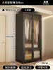 Armario de Acero Hogar Dormitorio Habitación de Alquiler Montaje Sencillo Estante de Hierro Armario Fuerte y Duradero Gabinete de Almacenamiento de Metal