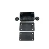 Caja de Conexiones Impermeable de Plástico Ip44 en Stock Caja de Terminales Negra a Prueba de Polvo Pa8-3P Terminal de Tres Posiciones Caja Impermeable a Prueba de Polvo