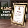 Estuche portacertificados de vidrio chaqueta graduación donación estante premiado cubierta protectora marco de exhibición soporte de escritorio marco de montaje exposición